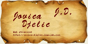 Jovica Đelić vizit kartica